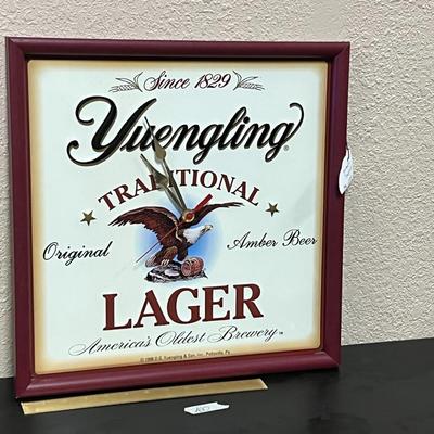 Vintage Yuengling Traditional  Larger Clock Sign