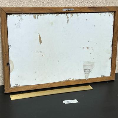Vintage Lowenbrau Munich black mirror sign
