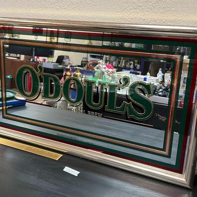 Vintage O'doul's non- alcohol Brew mirror Sign