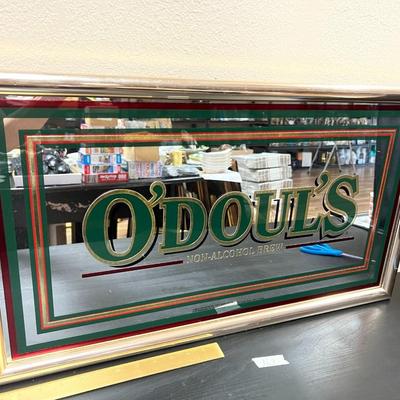 Vintage O'doul's non- alcohol Brew mirror Sign