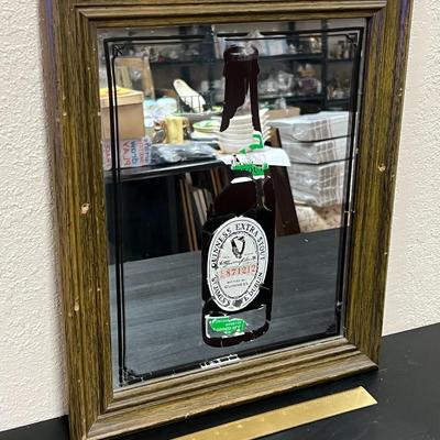 Very Rare Guinness extra stout mirror Sign