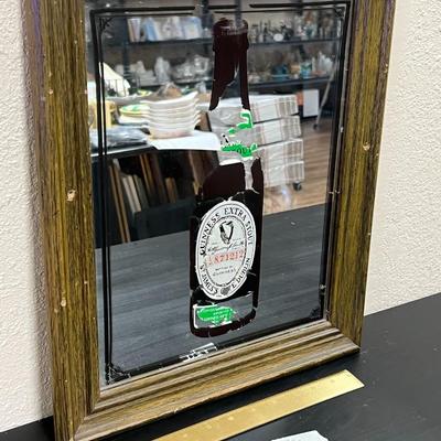 Very Rare Guinness extra stout mirror Sign