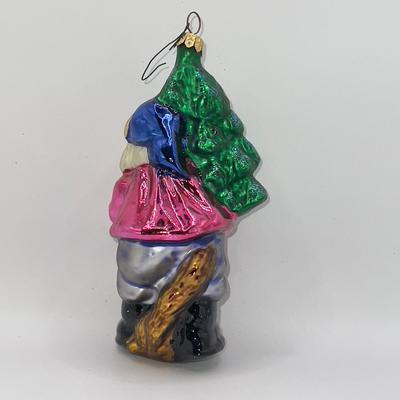 1292 Christopher Radko 1996 Elfin Pine Glass Ornament