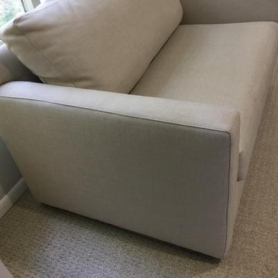Crate and Barrel seat and a half
