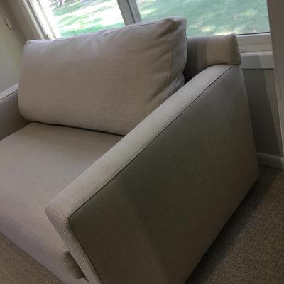 Crate and Barrel seat and a half