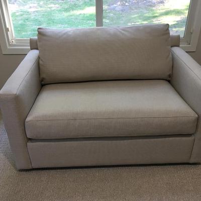 Crate and Barrel seat and a half