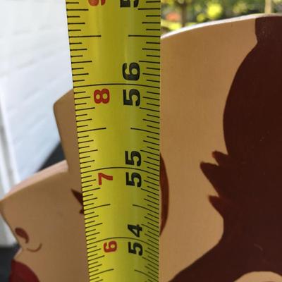 57" Tall wooden waiter with tray