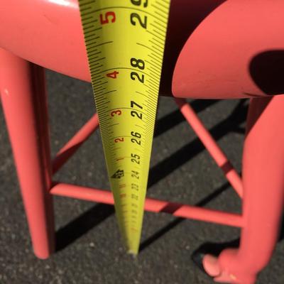 Two Vermont Sled Company Flamingo stools