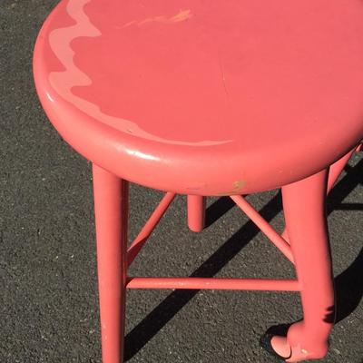 Two Vermont Sled Company Flamingo stools