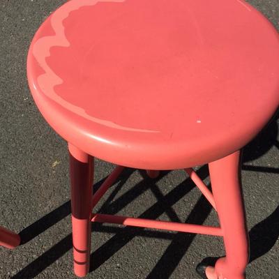 Two Vermont Sled Company Flamingo stools