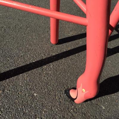 Two Vermont Sled Company Flamingo stools
