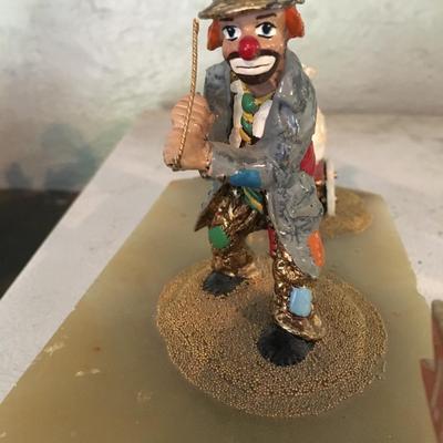 Ron Lee Rags to RIches clown hobo statue