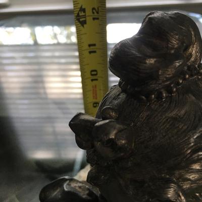 Lovely bronze metal bust of woman