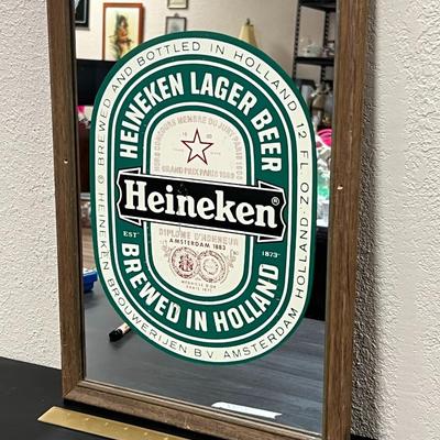 Vintage Heineken mirror sign