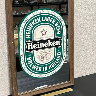 Vintage Heineken mirror sign