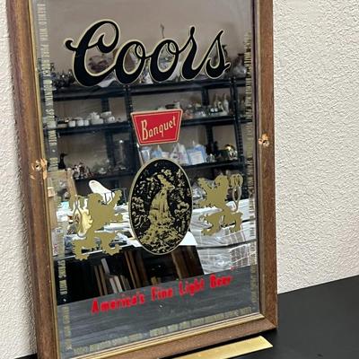 Coors Beer America's Fine Light Beer Mirror