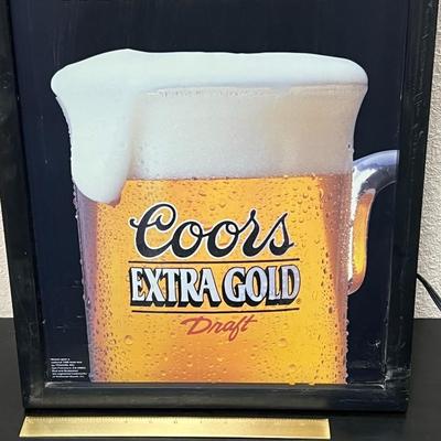 1992 Coors Beer Light Advertising Sign