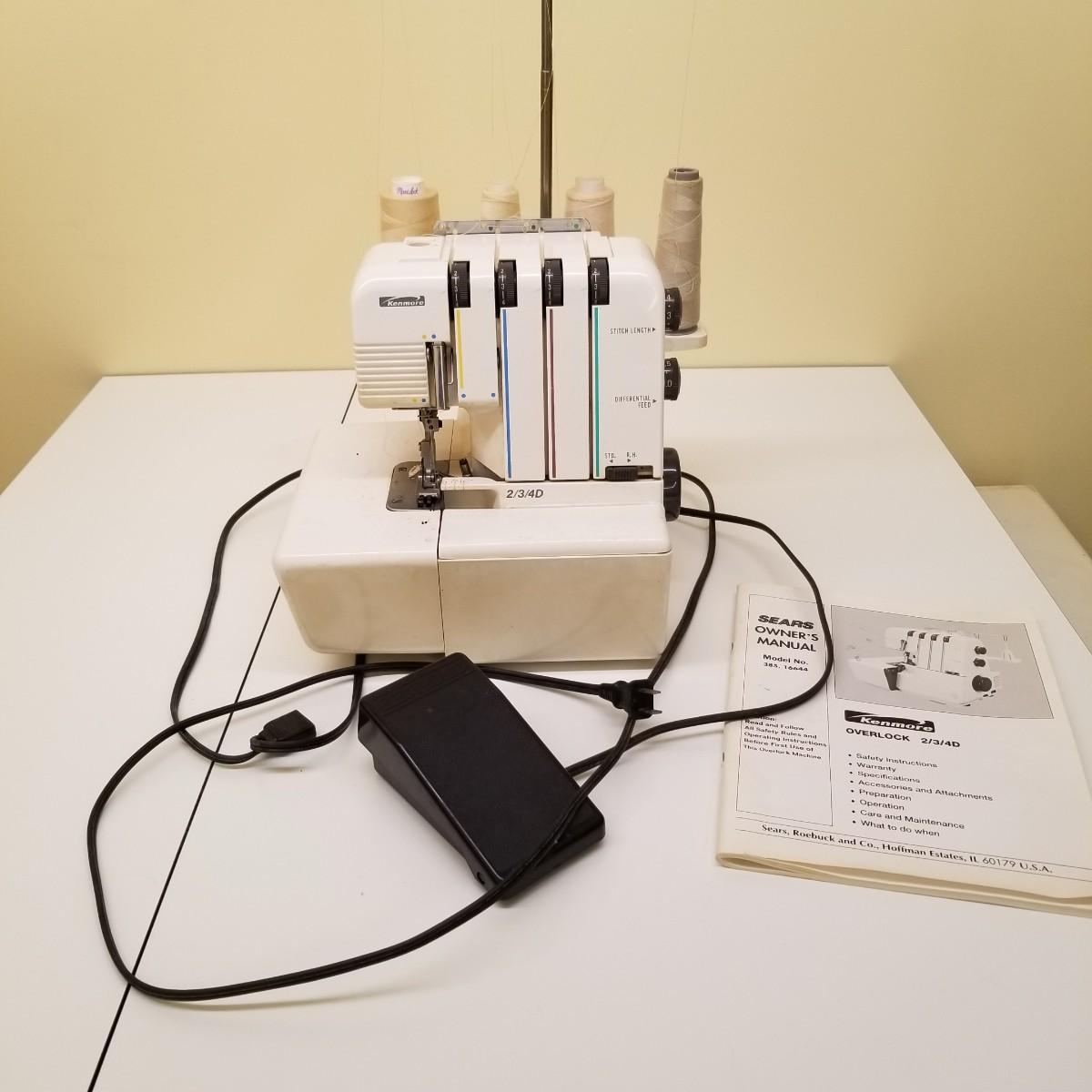Sears Kenmore Overlock 2/3/4D Sewing Machine (SRJS)