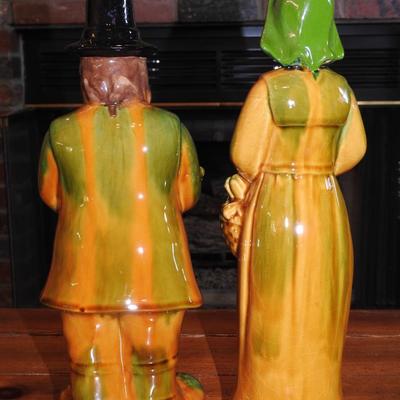 Thanksgiving pioneer man and woman