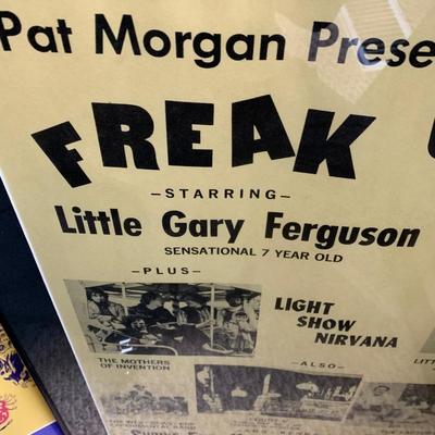 Freak Out Little Gary Ferguson Factory Count V Concert Poster Framed