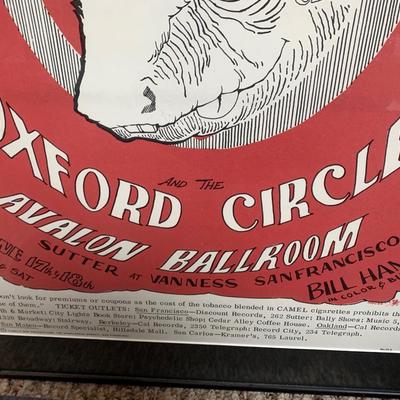 Capt Beefheart Magic Band Avalon Ballroom Concert Family Dog Poster Professionally Framed