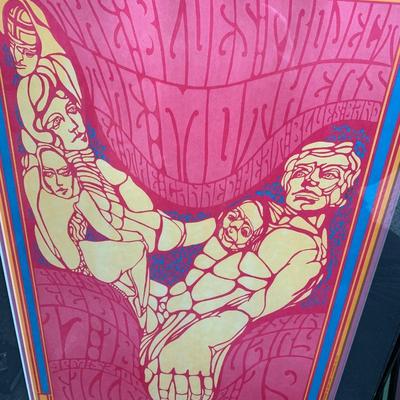 The Mothers Canned Heat Billy Graham Vintage Concert Poster Professionally Framed