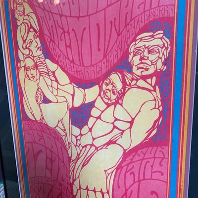The Mothers Canned Heat Billy Graham Vintage Concert Poster Professionally Framed
