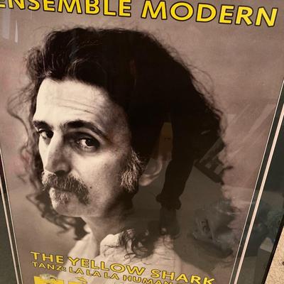 Frank Zappa Yellow Shark Concert Poster Framed