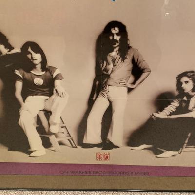 Frank Zappa Lost Allures Concert Poster Framed