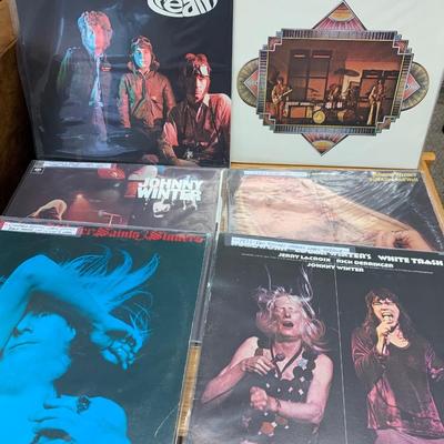 Large Classic Rock LP Lot Cream Johnny Winter Mountain +++