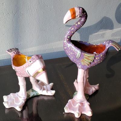 1982 hand made ceramic birds