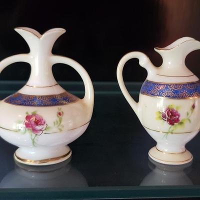 2 miniature pitchers Occupied Japan