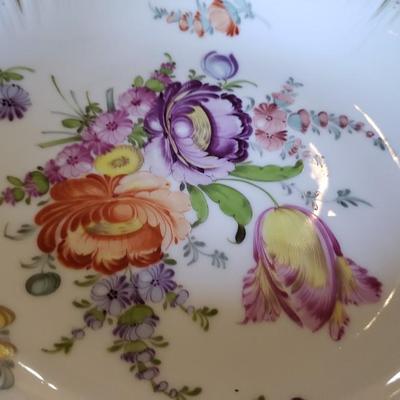 Antique Porcelain Candy dish on pedestal