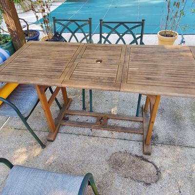Teak Outdoor Patio Table 62x 27x29