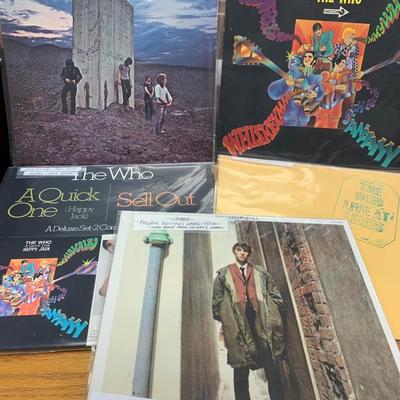 Large Classic Rock LP Record Lot THE WHO