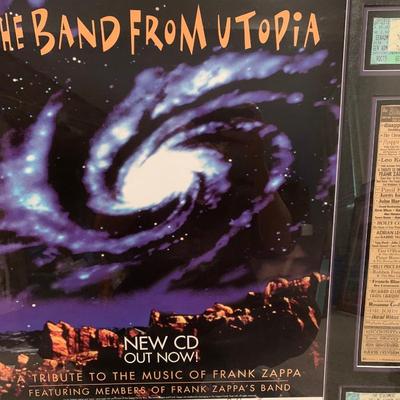 Band From Utopia Birchmere Concert Poster Tickets Franed