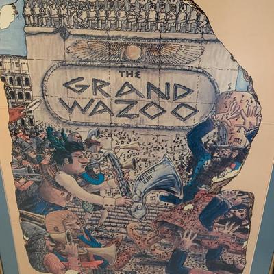 Grand Wazoo Album Promo Poster Framed