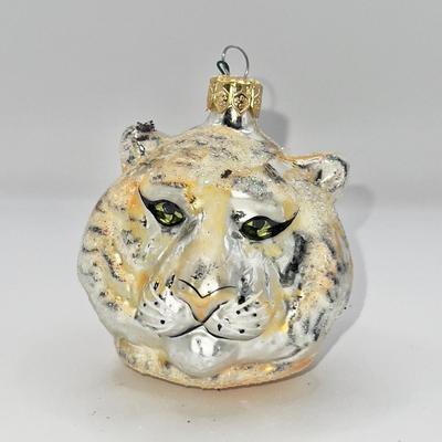 1317 Christopher Radko 1991 Tiger Glass Head Ornament