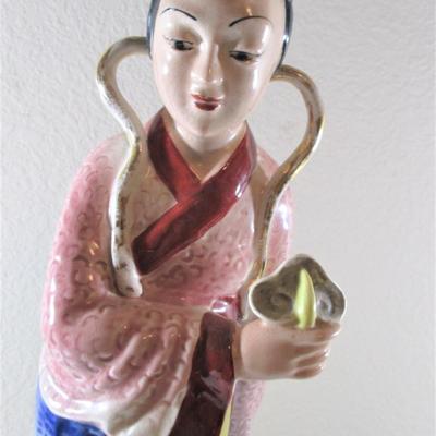 Oriental Statue Antique /Vintage Signed approximatley 25-32