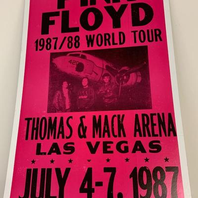 Pink Floyd Las Vegas Concert Poster