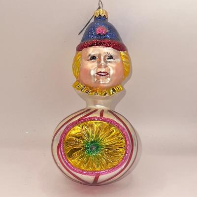 1319 Christopher Radko Squiggles Glass Ornament