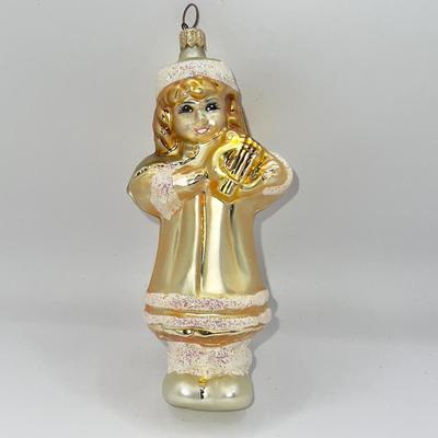 1320 Christopher Radko Christmas Angel Glass Ornament