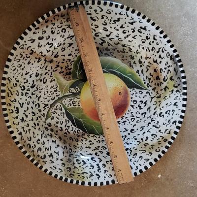Signed plate Orange Anna Davis