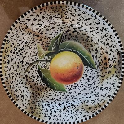 Signed plate Orange Anna Davis
