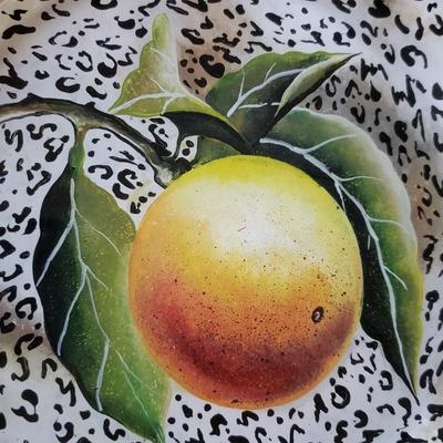 Signed plate Orange Anna Davis