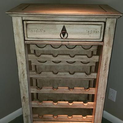 Wine rack with drawer