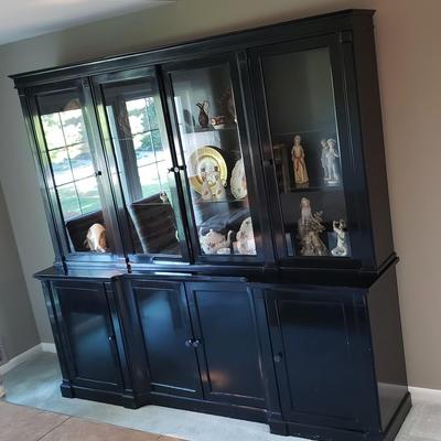 China cabinet painted black laquer