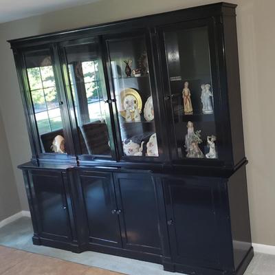 China cabinet painted black laquer
