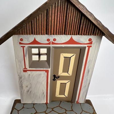 Anri Cottage background display for Miniature collectibles