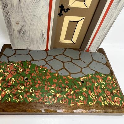 Anri Cottage background display for Miniature collectibles